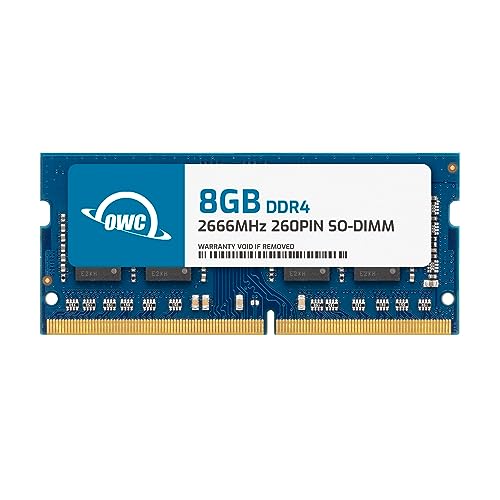 Owc Ddr4 Pc4-21300 So-Dimm Da 8,0 Gb A 2666 Mhz, Aggiornamento Della Memoria A 260 Pin, (Owc2666Ddr4S08G), Per Imac Da 27 Pollici 2019-2020 (Imac19,1 
