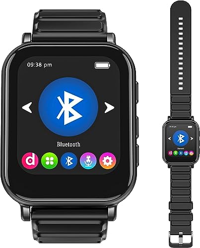 Cchkfei Lettore Mp3 Sportivo Da 32 Gb, Con Bluetooth, Hifi, Bluetooth Mp3, Per Bambini, Con Orologio Sportivo, Touch Screen, Lettore Musicale Fm, Cont