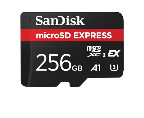 Sandisk Microsd Express, 256Gb Scheda Microsd, Velocità Di Lettura/Scrittura Fino A 880/480 Mb/S, Velocità Di Lettura Fino A 4,4 Volte Superiori Alle