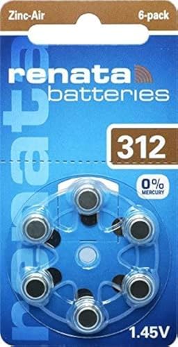 Renata Za 312 Hearing Aid Battery - 5X Blisters