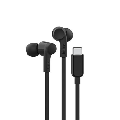 Belkin Soundform Auricolari Con Filo E Connettore Usb-C, Auricolari In-Ear Con Microfono, Cuffie Usb-C Per Iphone 15, Ipad Mini, Galaxy S24, Dispositi