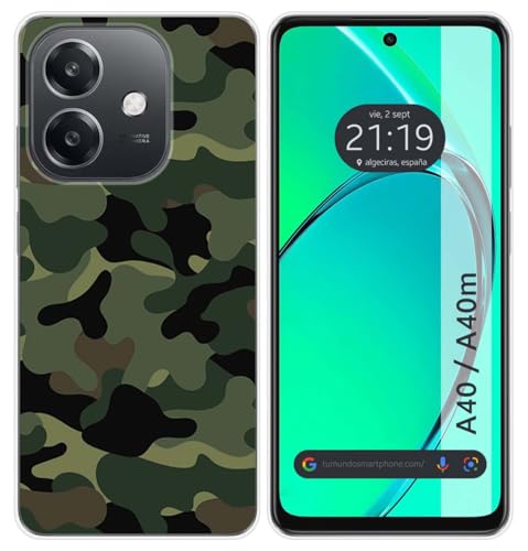Tumundosmartphone Custodia In Silicone Per Oppo A40/A40M Design Mimetico Disegni