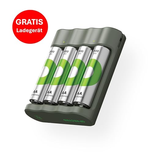 Gp Recyko 4-Port Usb Ladegerät B441 Inkl. 4Xaaa 850Mh Akkus