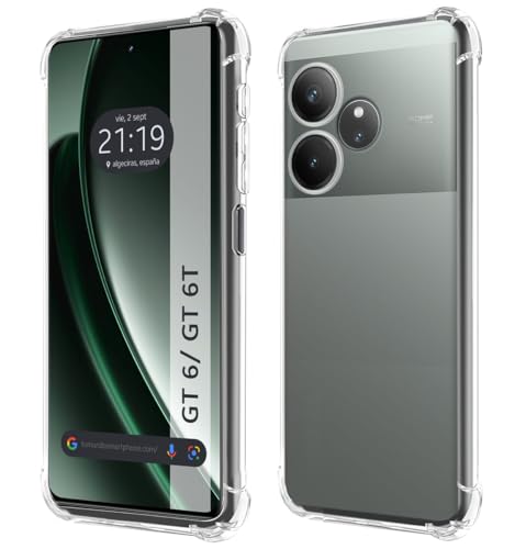 Tumundosmartphone Custodia In Silicone Antiurto Trasparente Per Realme Gt 6 / Gt 6T 5G