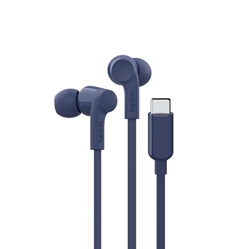 Belkin Soundform Auricolari Con Filo E Connettore Usb-C, Auricolari In-Ear Con Microfono, Cuffie Usb-C Per Iphone 15, Ipad Mini, Galaxy S24, Dispositi