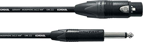 Cordial Cpm Fp 10 M 6,35 Mm Xlr (3-Pin) Nero Cavo Audio – Cavi Audio (6,35 Mm, Maschio, Xlr (3-Pin), Femmina, 10 M, Nero)