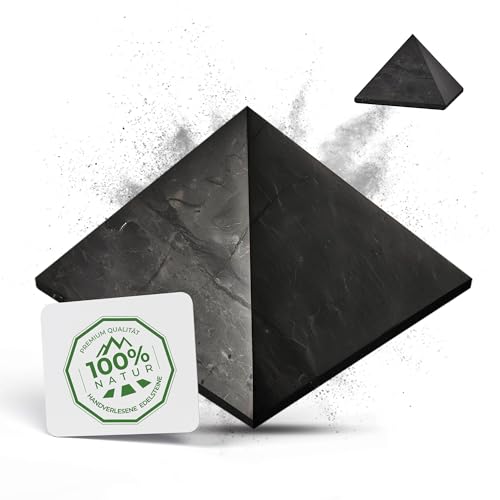 Puraja Piramide Di Schungite | Originale Dalla Carelia | Lucidata | Contiene Fullerene | Con Certificato Dalla Miniera Di Zazhoginskij