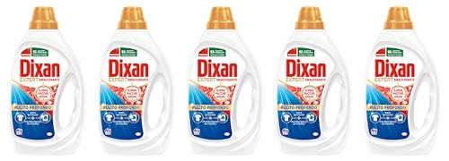 Dixan Liquido Expert Smacchiante Detersivo Lavatrice (5 Confezioni Da 20 Lavaggi), Per Una Pulizia Profonda Del Bucato E Freschezza Igienica Per La La