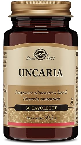 Solgar Uncaria, 30 Tavolette, Peso Netto: 39,2 G