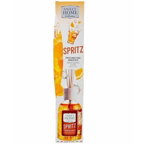 Suarez Sweet Home Collection Cocktail Profumatore Ambiente Bastancini Olio Essenziale Profumato Diffusore Casa 100 Ml (Spritz, 1 Unità)