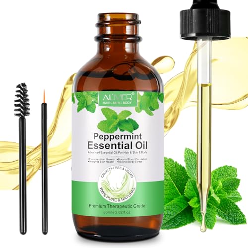 Olio Di Menta Piperita 60Ml, Olio Di Menta Piperita Olio Essenziale Di Olio Di Menta Piperita, Olio Di Menta Piperita Naturale Puro Al 100% Pressato A