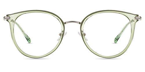 Firmoo Occhiali Da Vista Uomo Donna, Occhiali Filtro Luce Blu Per Computer Gaming Pc Antiriflesso Per Dormire Meglio Anti-Affaticamento, Verde