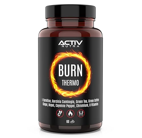 Burn Thermo - Brucia Grassi Potenti Veloci - Drenante Forte Dimagrante - Termogenico - Con L Carnitina, Garcinia Cambogia, Tè Verde, Caffè Verde, Zenz