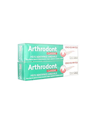 Pate Dentifrice Apaisant 2 X 75 Ml Classic Gencives Irritées Arthrodont