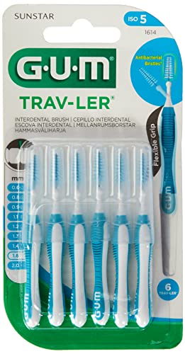 Gum Trav-Ler Spazzoline Interdentali Blu 1.6 Mm, 6 Pezzi