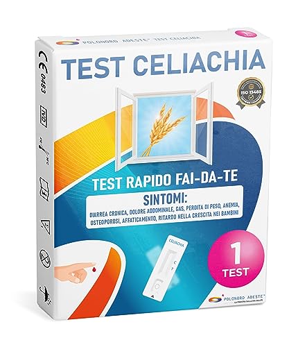 Test Celiachia Adeste - Rapido Fai Da Te. Per Intolleranza Alimentare Al Glutine, Per Adulti E Bambini