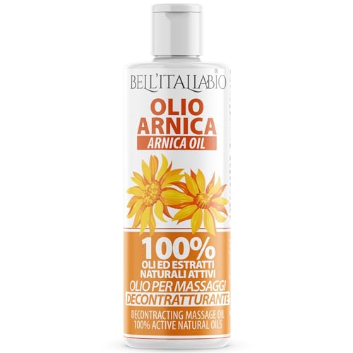 Olio Massaggio Professionale Con Arnica, Artiglio Del Diavolo E Olio Di Canapa, 250 Ml, Effetto Riscaldante E Rilassante, Assorbimento Rapido, Per Mas