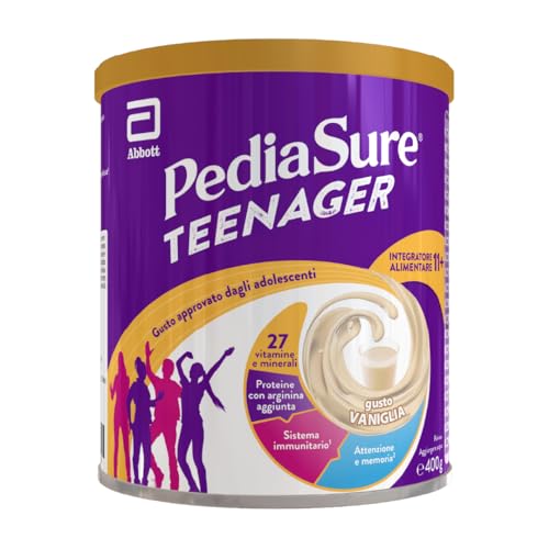 Pediasure Teenager, Integratore Per Adolescenti Multivitaminico Con Vitamine, Minerali, Proteine, Per Difese Immunitarie, Sviluppo Ossa, Attenzione E
