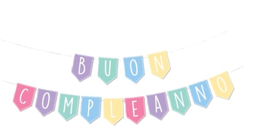 Wooparty Festone Buon Compleanno 3Mx20Cm