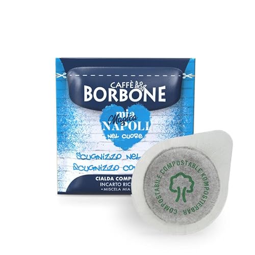 Caffè Borbone Cialda Compostabile Miscela Napoli Ed. Limitata Blu - 100 Cialde - Sistema Ese