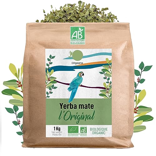 Yerba Mate Bio 1Kg - Loriginale | Yerba Maté Bio Non Tostata, Foglie, Senza Gambi E 0 Polvere | Bevanda Energetica E Detox