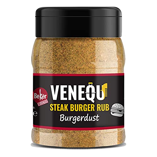 Venequ Bbq Steak Burger Rub - Burgerdust 160Gr | Dry Rub Universale Per Burgers Di Carne, Pesce E Vegetariani | Mix Di Erbe E Spezie Di Alta Qualità