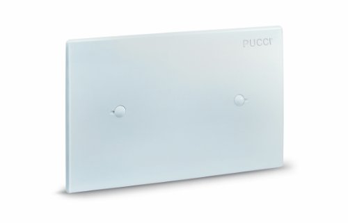 Pucci 132-8448-B Placca Di Copertura Per Cassetta Di Scarico A Incasso Pneu-2011Bianca, Multicolore