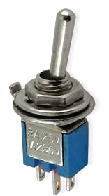 2Pz Interruttore Deviatore Subminiatura - 1P - Spdt - On/On - 1.5A 250V - 3 Terminali A Saldare