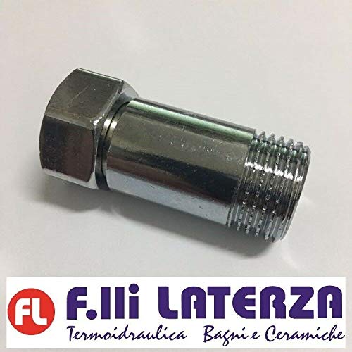 Codolo In Ottone Cromato 1/2" X 1/2" Raccordi Idraulici Dado Girevole Raccordo Diritto