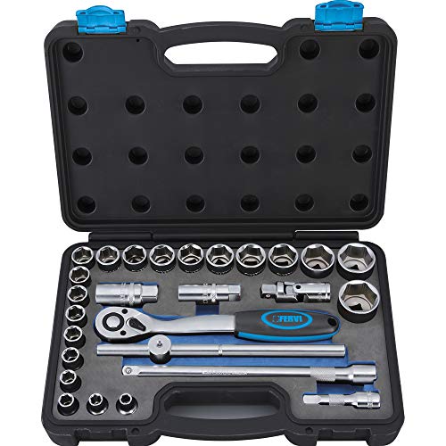 Fervi Sn4P3N027 Serie Bussole Esagonali A Pollici Da 1/2", 27 Pezzi