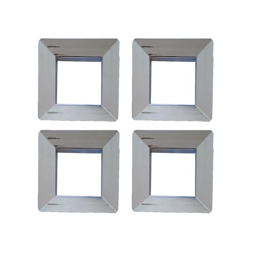 Mama Store Maniglia Orione Cromata Quadrata In Plastica 90X90 Cc64 - Set X 10 Maniglie Con Viti