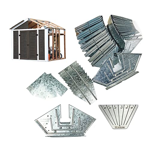 Ezbuilder Kit Fai Da Te Con 24 Angoli In Acciaio Zincato E 12 Piastre Di Base (Legno Non Incluso)