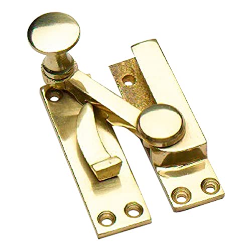 Merriway Bh01902 Fermo A Braccetto Girevole Per Finestra Scorrevole, Ottone Lucido, Bianco