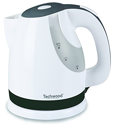 Techwood Tb-1626-Bollitore, 1,6 Litri, Colore: Bianco