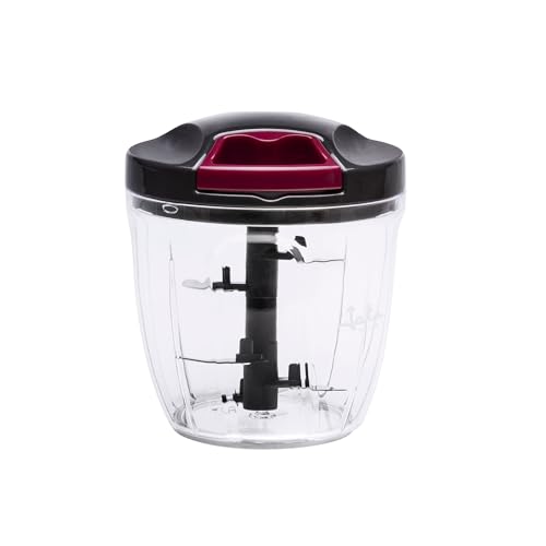 Jata Hogar Hmaq4506 - Tritatutto Manuale Con Corda Per Tutti I Tipi Di Alimenti. 4 Altezze Di Taglio. Lama In Acciaio Inox. Capacità: 900 Ml. Include