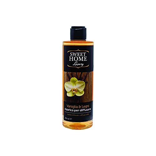 Sweet Home Luxury Ricarica Per Diffusore Profuma Ambienti Vaniglia E Legni 250Ml