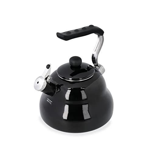 La Cafetière Bollitore A Fischio, Colorato, 2 L, Colore: Nero
