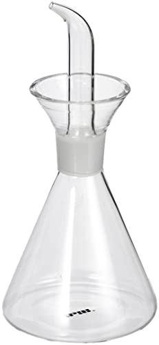 Ibili 755001 Aceitera Cristal Probeta 160 Ml, Trasparente/Argento, 1 Unità (Confezione Da 1)