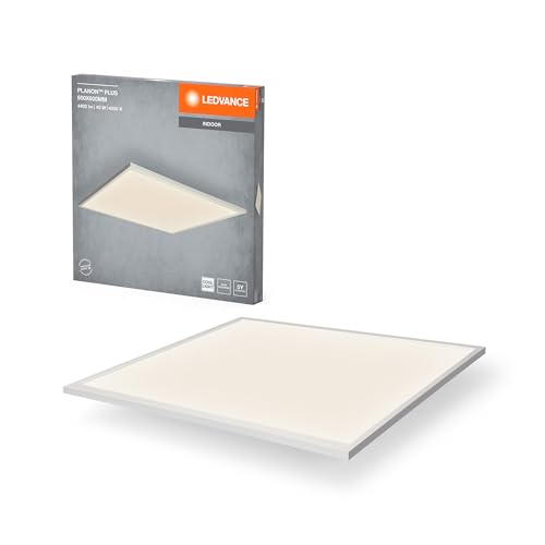Ledvance Planon Plus Plafoniera Bianca Con Tecnologia Led Avanzata, 36 W, Forma Quadrata (600 X 600 Mm), 4000 K, Alloggiamento In Alluminio, Diffusore