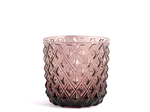 H&H Set 6 Bicchieri Murano Lilla Cl 30