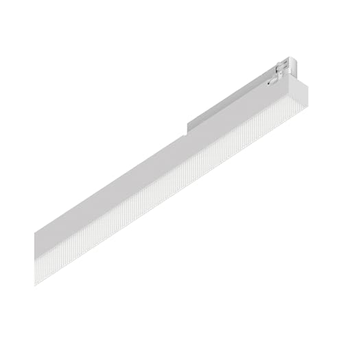 Ideal Lux Sistema Luce Binario Display Ugr D1595 3000K Wh, Sistema A Rotaia, Illuminazione Modulare, Dispositivo Su Binario, 160X3H7 Cm, Bianco