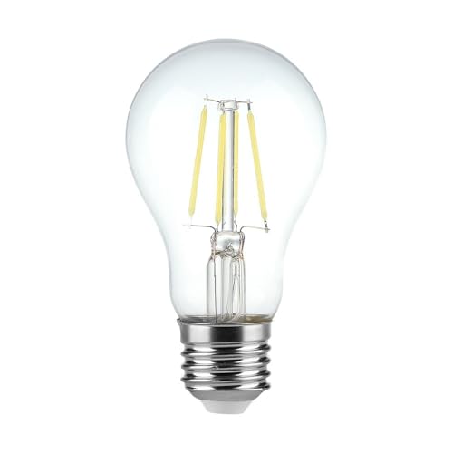 V-Tac Led Bulb - 4W Filament E27 A60 Clear Cover 6400K