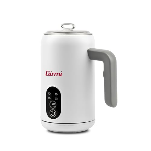 Girmi Ml53 Montalatte, 500 W, Capacità 300 Ml, Spegnimento Automatico, 4 Funzioni, Latte Caldo, Schiuma Fredda, Calda E Densa, Base D'Appoggio Fredda,