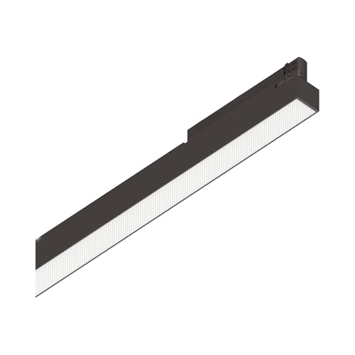 Ideal Lux Sistema Luce Binario Display Ugr D0535 4000K Bk, Sistema A Rotaia, Illuminazione Modulare, Dispositivo Su Binario, 54X3H7 Cm, Nero