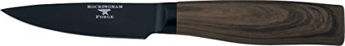 Rockingham Forge Forester Series 3.5 Inch Vegetable Knife - Lama In Acciaio Inossidabile Con Rivestimento In Ossido Nero Manico Ergonomico In Legno Co