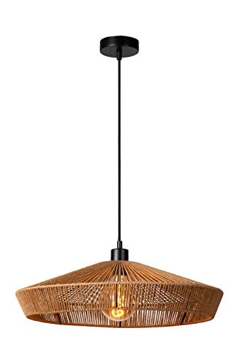 Lucide Yunkai - Pendelleuchten - Ø 50 Cm - 1Xe27 - Helles Holz
