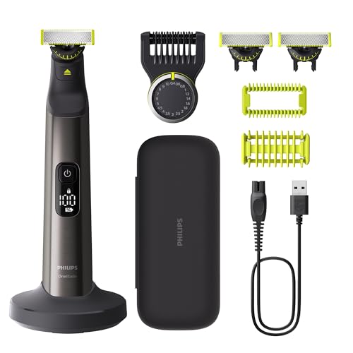 Philips Oneblade Pro 360 Autentico Regolabarba Elettrico Per Viso E Corpo, Rasoio E Depilatore, 3X 360 Lame, 1X Pettine Da 20, 1X Kit Corpo, 1X Suppor