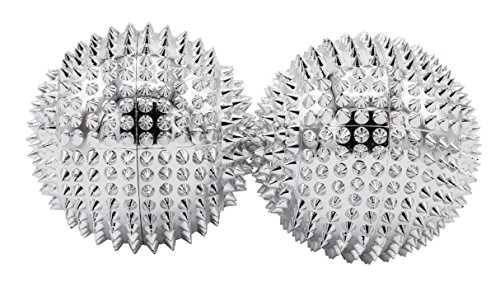 Calamita Agopuntura Agopressione Massaggio Sfere Set Di Due Ø Circa 45 Mm Diversi Colori - Argento, 45 Mm