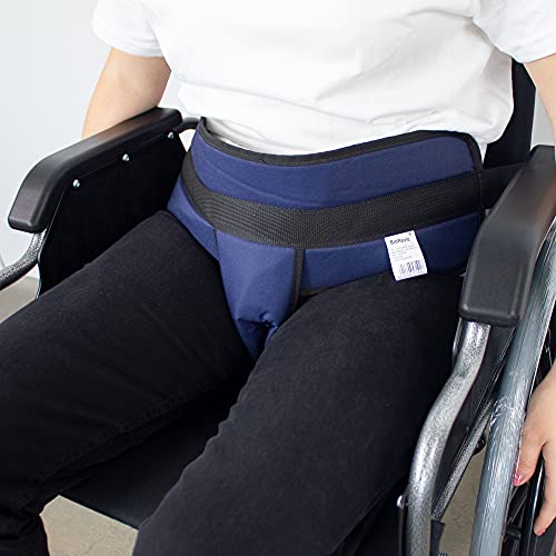 Mobiclinic, Cintura Di Sostegno Addominale E Pelvico, Cintura Di Sicurezza, Imbottita, Marchio Europeo, Per Sedia A Rotelle, Per Divano, Chiusura A Cl