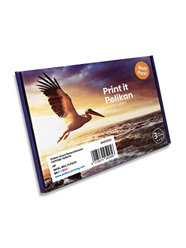 Pelikan Confezione Da 4 Cartucce Di Inchiostro Di Ricambio Per Hp 364Xl Nero/Ciano/Magenta/Giallo Sottile